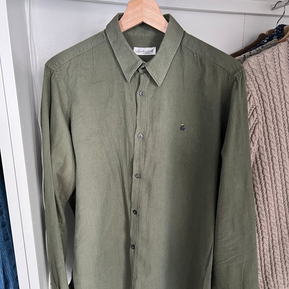 Leathersmith London 100% cotton fine weave shirt